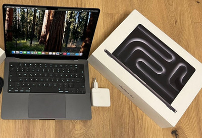 Apple MacBook Pro 14'' (2023) M3 512GB SSD 8GB Space Grau (MTL73D/A) B.K. 99% L3