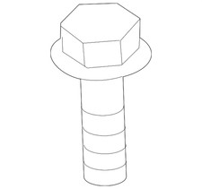 Genuine Toyota Suspension Control Arm Bolt 90105-A0383
