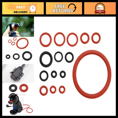 15-Piece Silicone O-Ring Seal Set for Coffee Machines - Compatible with Philips