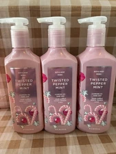 BATH AND BODY WORKS X3 TWISTED PEPPERMINT GEL HAND SOAP