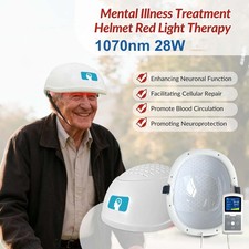 1070nm Transcranial NIR LED Light Therapy Helmet 40Hz for Insomnia Brain Fog