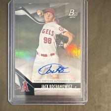 Topps 2021 Bowman Platinum Autograph Jack Kochanowicz Angels TOP-71