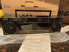 Vintage Citizen TA80-0A LCD TV/Stereo/Radio Cassette Tape Recorder~1988~MINT