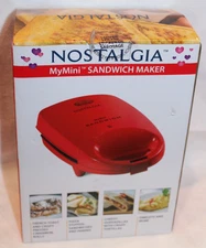 Nostalgia MyMini Sandwich Maker -- NIB