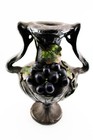 1890 ANTICO VASO ANFORA FOGLIE E UVA ART NOUVEAU RARO