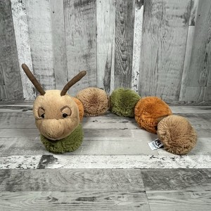 jellycat yellow jellycat worm Jellycat Figgy Caterpillar Plush Insect Bug Soft Plush Toy Comforter Retired
