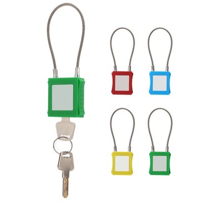 Lockout Tagout Cable Locks 85mm Shackle Steel Safety Padlock With 2 Key