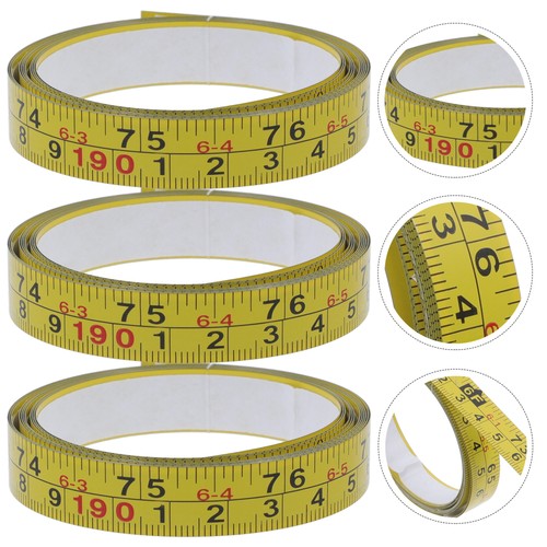 Sticky Ruler Self-adhesive Tape Measure Steel Measuring Fitness Imperial Scale