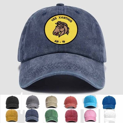 Customized Personalization Embroidered Hat USS XANTHUS AR-19, Trucker Hat, Gift