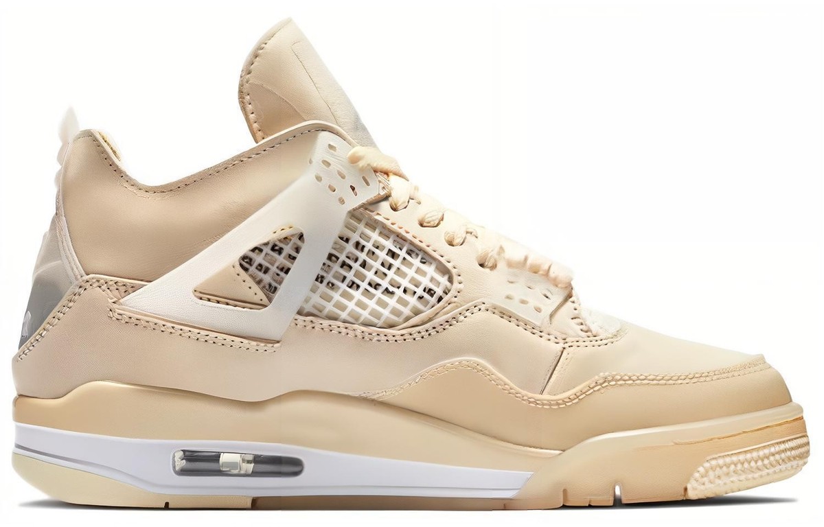 OFF-WHITE × NIKE WMNS AIR JORDAN 4 SP SAIL ウィメンズ AJ4 Size 7 - Jordan 4 SP x Off-White Mid Sail W for sale online
