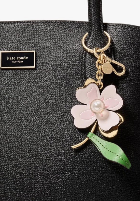 Kate Spade Fresh Picks Flower Embellishment Keychain Key Fob | eBay
