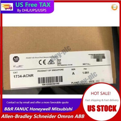 AB 1734-ACNR New Sealed Point I/O ControlNet Network Adapter US Free Tax