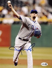 Jason Hammel signed Chicago Cubs 8x10 photo autographed #1 JSA COA