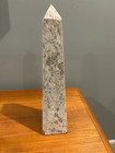SUPERB LARGE HEAVY 18" BEIGE POLISHED MARBLE OBELISK TOWER in MINT CONDITION — photo 5