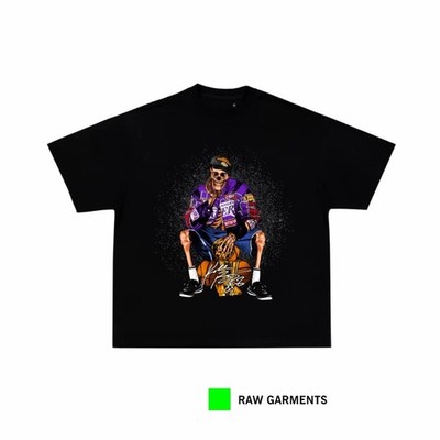 Kobe Bryant Skeleton Lakers Graphic T Shirt Vintage Basketball Streetwear Tee