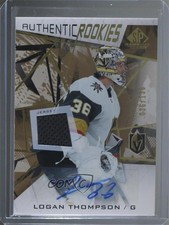 2021 SP Game Used Authentic Rookies Gold Jersey 36/135 Logan Thompson Auto 0c3