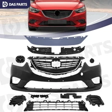 Front Bumper Cover Grille Bracket Fog Light Cover Fits 2014-2017 Mazda 6 Mazda6