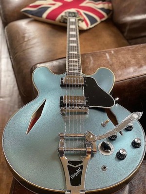 Epiphone Shinichi Ubukata Ltd Edition Japan Only Signature ES-355 Pelham Blue