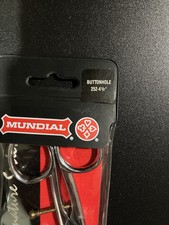 Mundial 4-1/2" Klasyczne kute nożyczki do otworów na guziki #252