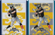 A 2-CARD LOT OF - 2025 Panini Crusade #96 KONNOR GRIFFIN RC'S (BASE & SILVER)!!!