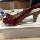 Vintage shoes 1980’s-Me too red Payton leather and cork size 9M heels — photo 4
