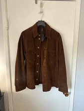 [Sold Out] Drake’s London Heavyweight Tobacco Suede Jacket | 40