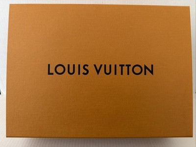 Louis  Vuitton Authentic Empty Gift Box 14x10x5'' Purse Storage Lift Top Orange
