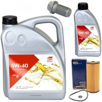 MotoröL Filter Set Febi SAE 5W-40 6 Liter + Schraube FüR Mercedes A-Klasse W169