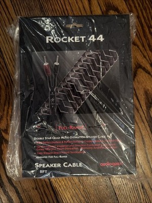 AudioQuest Rocket 44 Full-Range Speaker Cable   8  Pair   New In Box