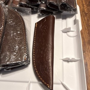 Brown Leather Knife Sheath w/ Belt Loop Auction For 50 Leather Sheaths 