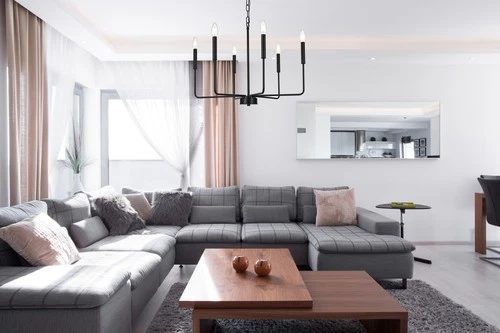 Elegant Lighting LD740D26 Willa 6 Light 26"W Taper Candle Pendant - Black - Picture 11 of 11