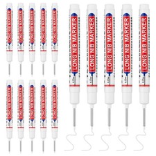 15 PCS Long Head Deep Hole Marker Pens,20mm Long Nib Marker,Longs Nose Marker...