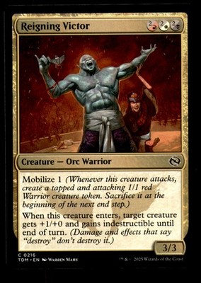 Reigning Victor 216 Common Tarkir: Dragonstorm Magic: The Gathering Near Mint