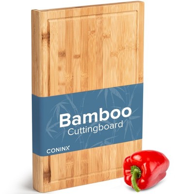 Bamboo Cutting Board   Large Wooden Chopping Board with Juice Groove & Counte...