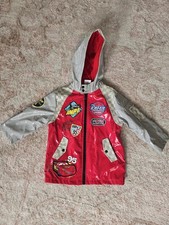 Disney Cars Lightning McQueen Rain Jacket Size 2 Red