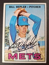 1967 Topps BILL HEPLER # 144 EX New York Mets Combined Shipping