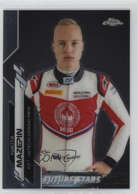 2020 Topps Chrome Formula 1 Future Stars Nikita Mazepin #57 0q9m
