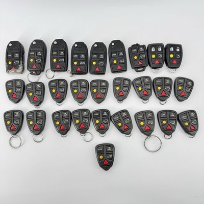 Lot 28 OEM Volvo Key Fob Remote S60 V70 XC70 XC90 Untested Locksmith Bulk