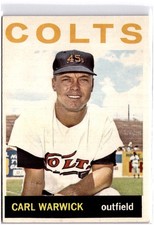 1964 Topps #179 Carl Warwick Houston Colt .45s