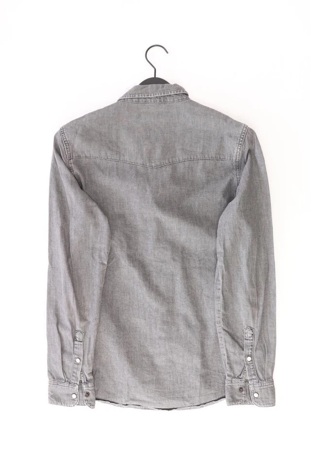 ⭐ Topman camicetta per uomo taglia 46, S grigio di cotone ⭐ - Immagine 2 di 4