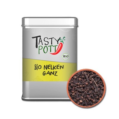 Tasty Pott Bio Nelken - ganz - 50g Gewürznelken Kochen Teegetränk Spice