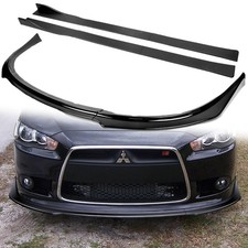 Front Lip Side Skirt Diffuser For Mitsubishi Lancer Gt Gts Ralliart 2009-2015 Front Lip Side Skirt Diffuser For Mitsubishi Lancer Gt Gts Ralliart 2009-2015