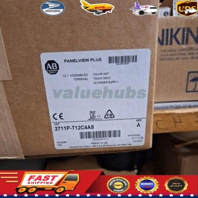 2711P-T12C4A8 Film HMI PanelView AB Plus 6 1250 Touch Color 12.1 US Free Tax