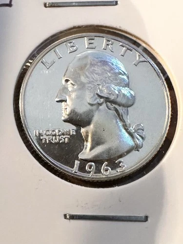 1963 Proof Washington Quarter Silver 90%