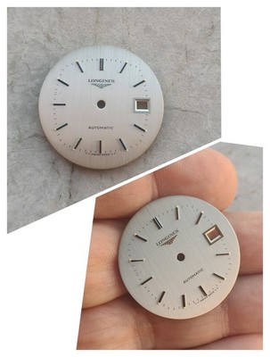 70er LONGINES AUTOMATIK VINTAGE UHR ORIGINAL ZIFFERBLATT QUADRANTE UHREN 30,9mm