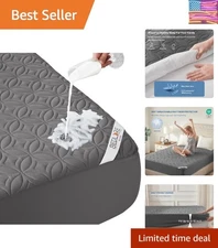Stylish King Size Waterproof Mattress Cover - Soft Touch, Breathable and Durable