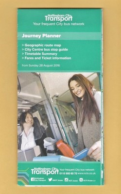 Nottingham City Transport ~ Journey Planner - Map Fares Frequencies - Aug 2016