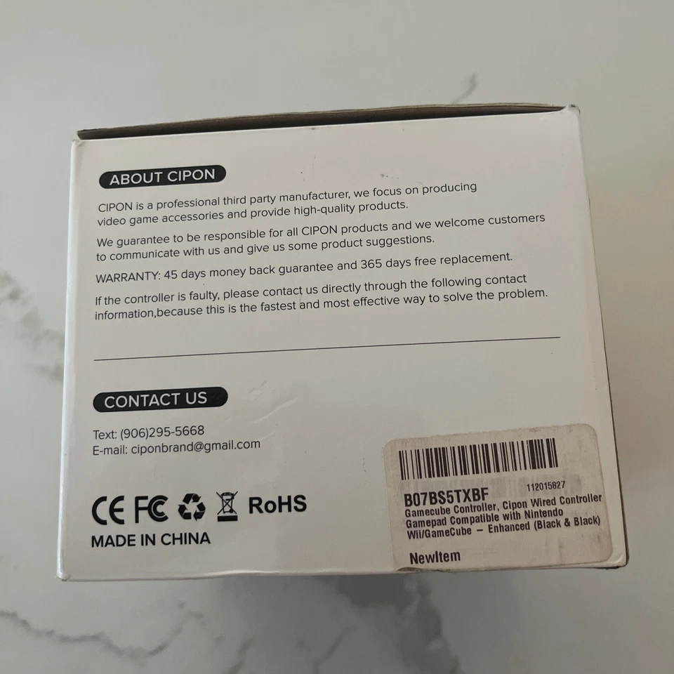 2 - Wired Nintendo GameCube Controller Gamepad Black BRAND NEW IN BOX!!! - Image 4 of 4