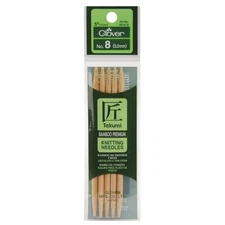 Takumi Bamboo Double Point Knitting Needles 5 Inch Size 8 Pack Of 5