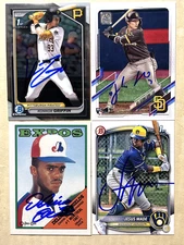 MLB MAJOR LEAGUE BASEBALL AUTO AUTOGRAPH AUTOGRAPHED SIGNED YOU U PICK PLAYER(s)